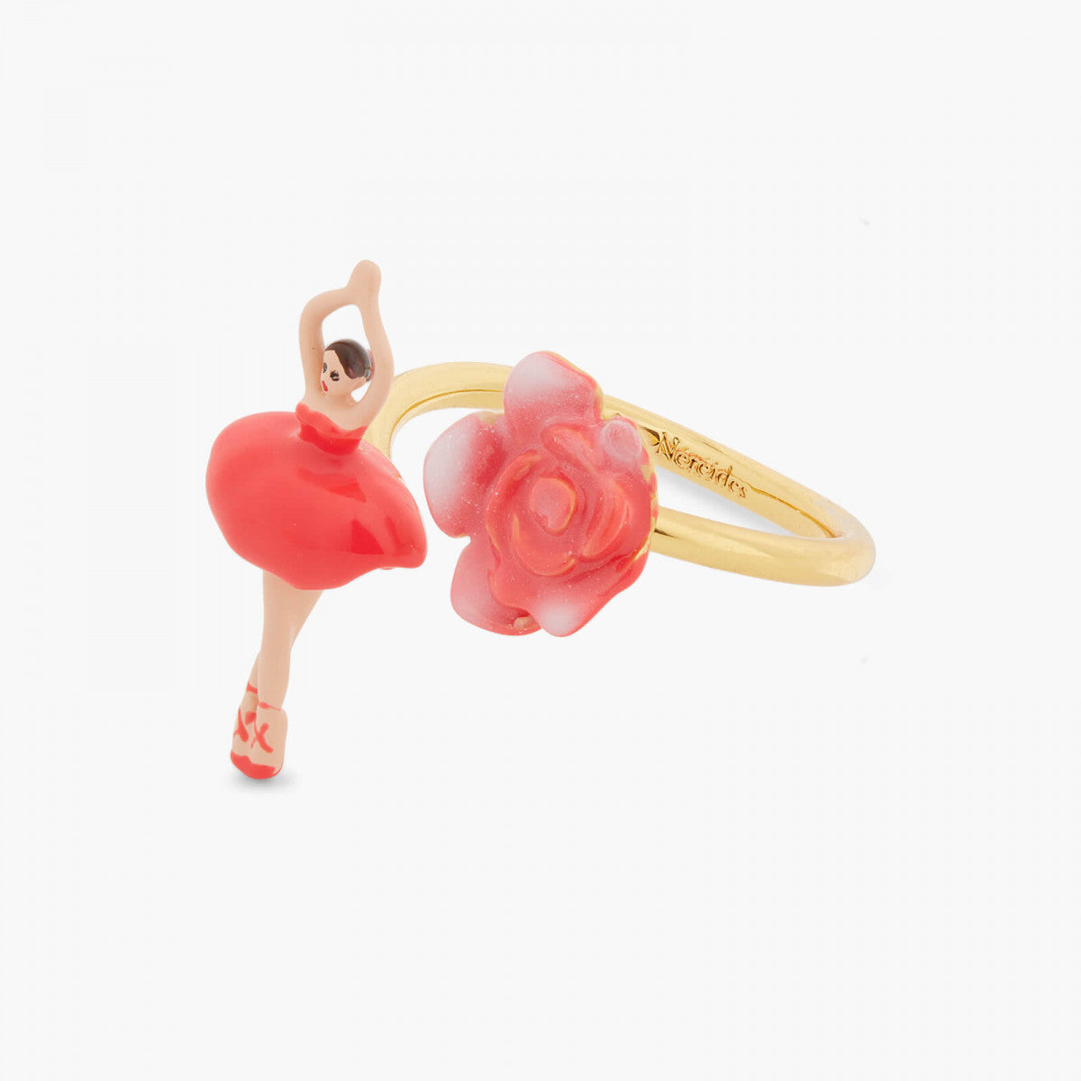 MINI PAS DE DEUX AND ROSEBUD ADJUSTABLE RING