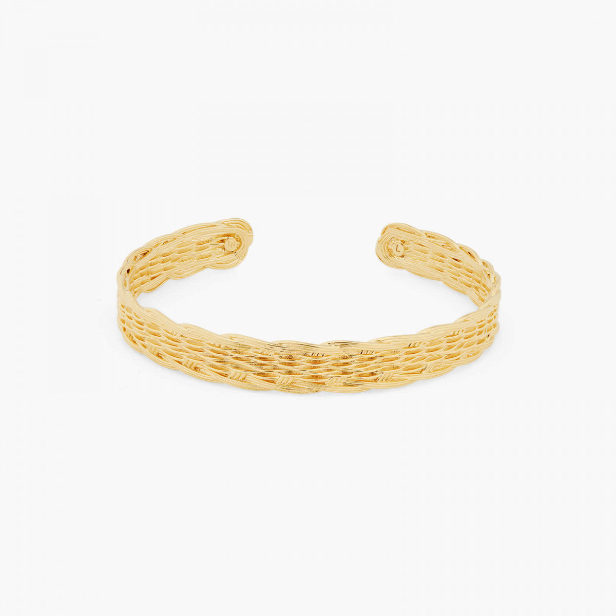 WOVEN WICKER BANGLE BRACELET