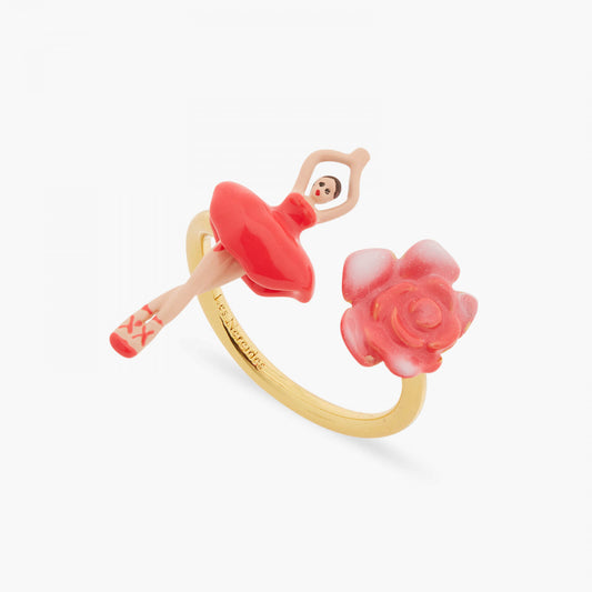 MINI PAS DE DEUX AND ROSEBUD ADJUSTABLE RING