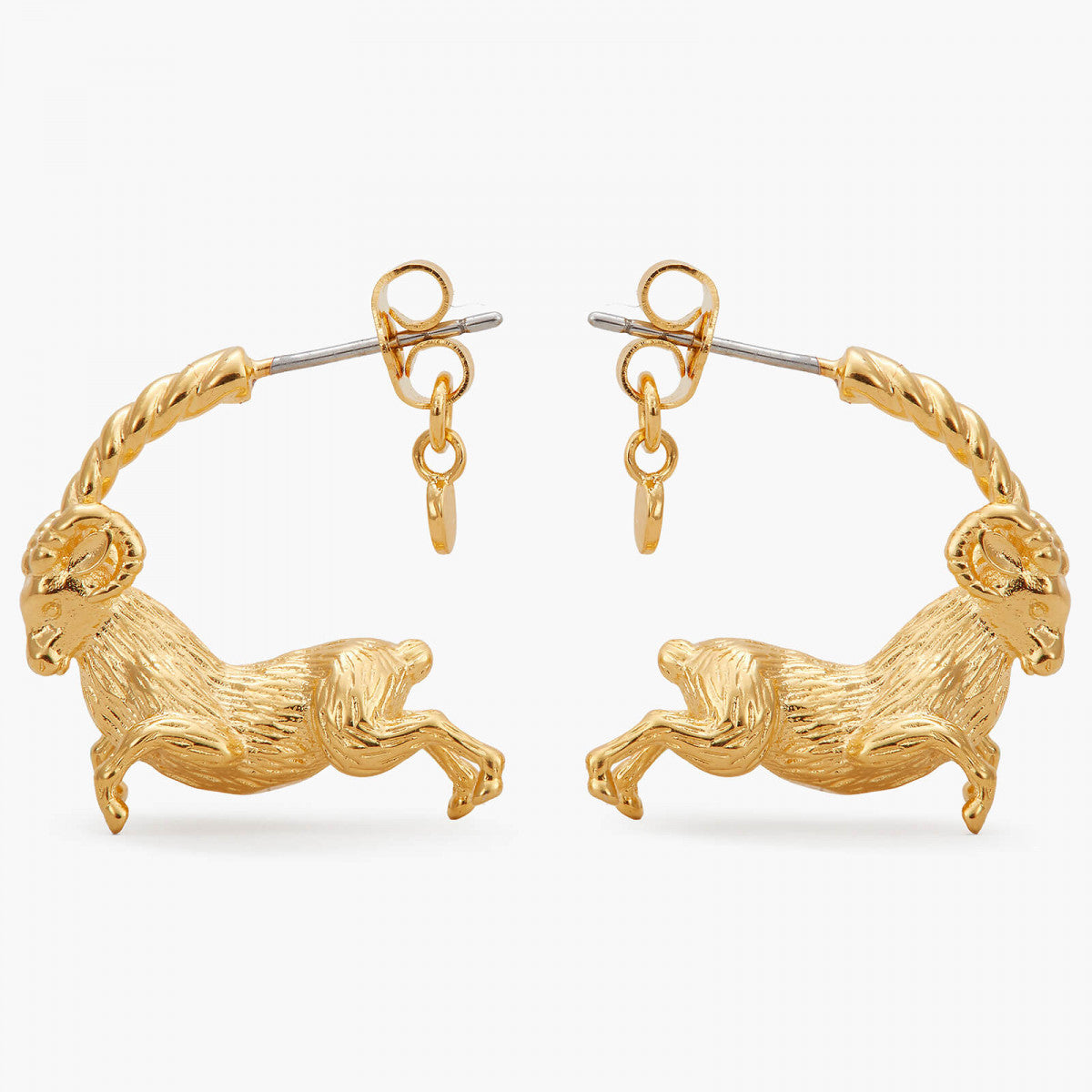 ARIES ZODIAC SIGN HOOPS EARRINGS