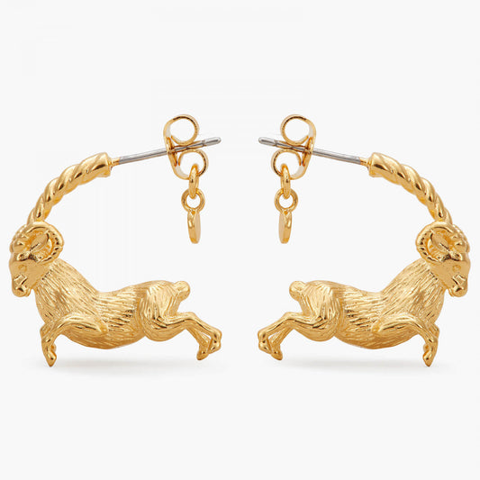 ARIES ZODIAC SIGN HOOPS EARRINGS