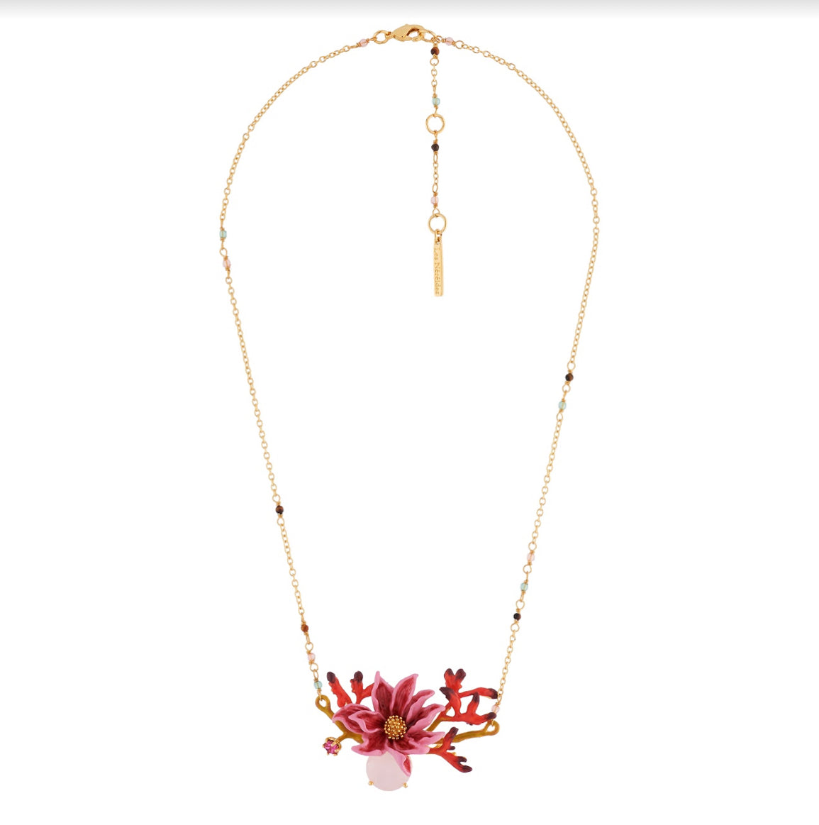 42+5cm NECKLACE SYMPHONIE DES FLEURS