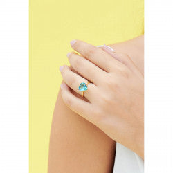 LA DIAMANTINE ACQUA AZZURA HEART STONE SOLITAIRE RING