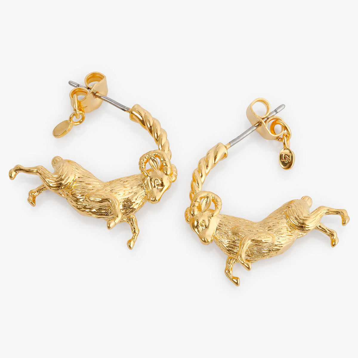 ARIES ZODIAC SIGN HOOPS EARRINGS