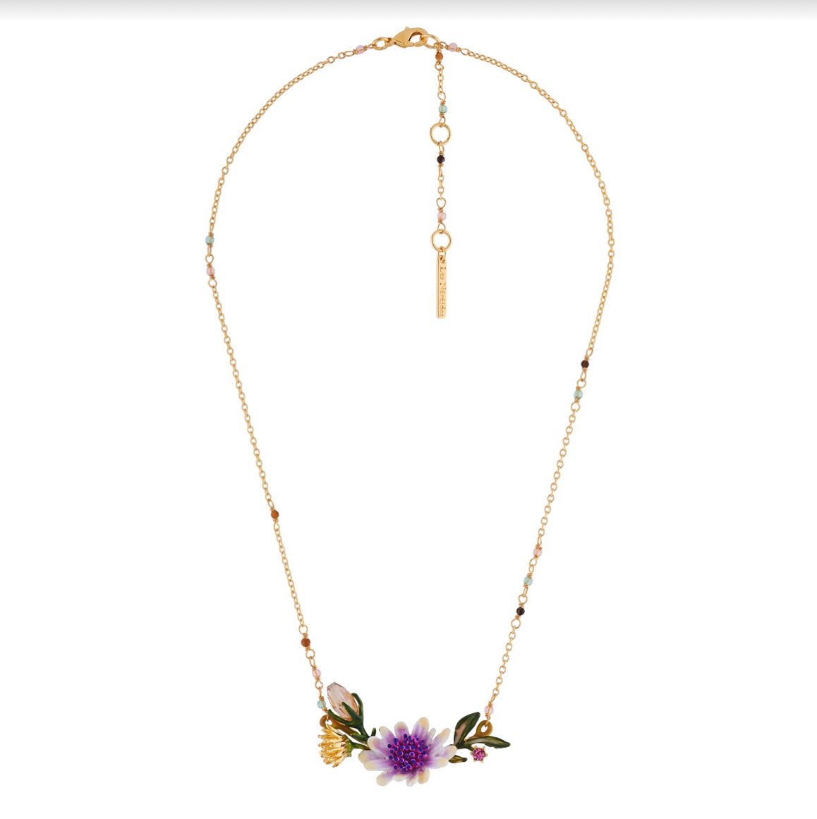 42+5cm NECKLACE SYMPHONIE DES FLEURS