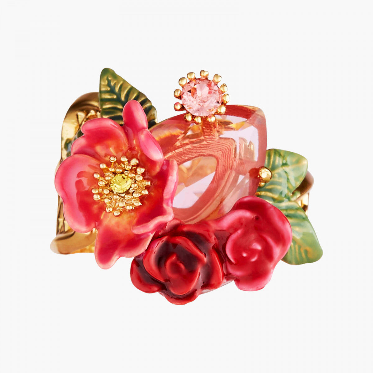 ANTIQUE AND WILD ROSES COCKTAIL RING