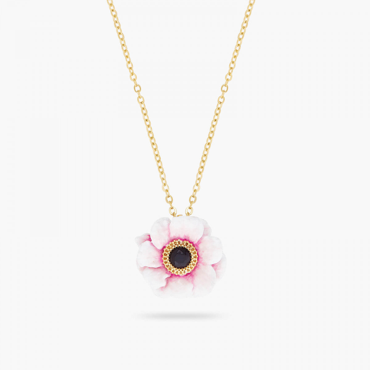 PENDANT NECKLACE PINK PEONY FINE NECKLACE