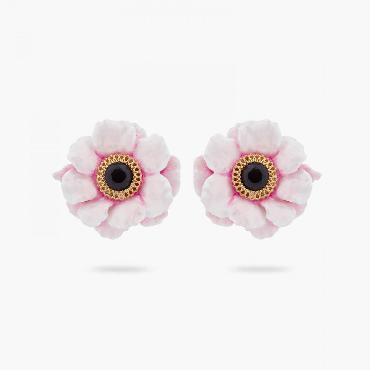 STUD EARRINGS PINK PEONY POST EARRINGS